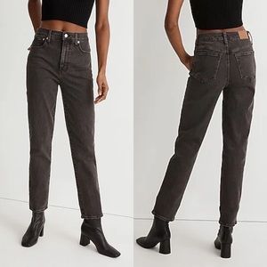 MADEWELL The Perfect Vintage High Rise Jeans Lunar Black